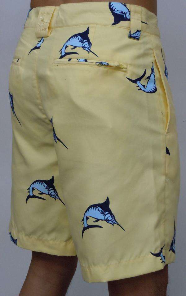 Pompano Beach Classic Fit Short in Yellow by Liquid Flow - Country Club Prep