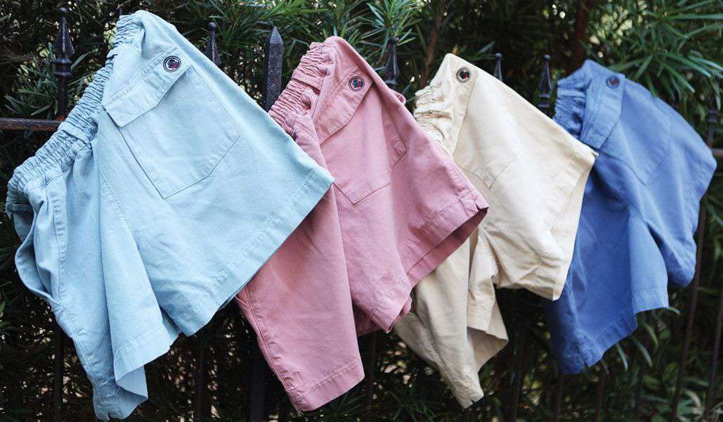 Preppy Camp Short in Light Blue by Southern Proper - Country Club Prep