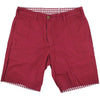 Reversible Shorts in Maroon and White Gingham by Olde School Brand - Country Club Prep