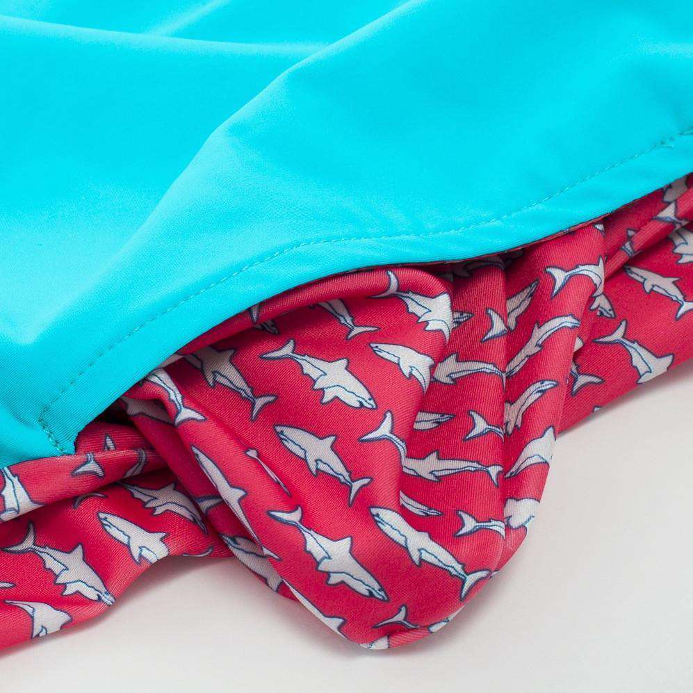 Sea King Shark Shorts in Ocean Blue by Krass & Co. - Country Club Prep