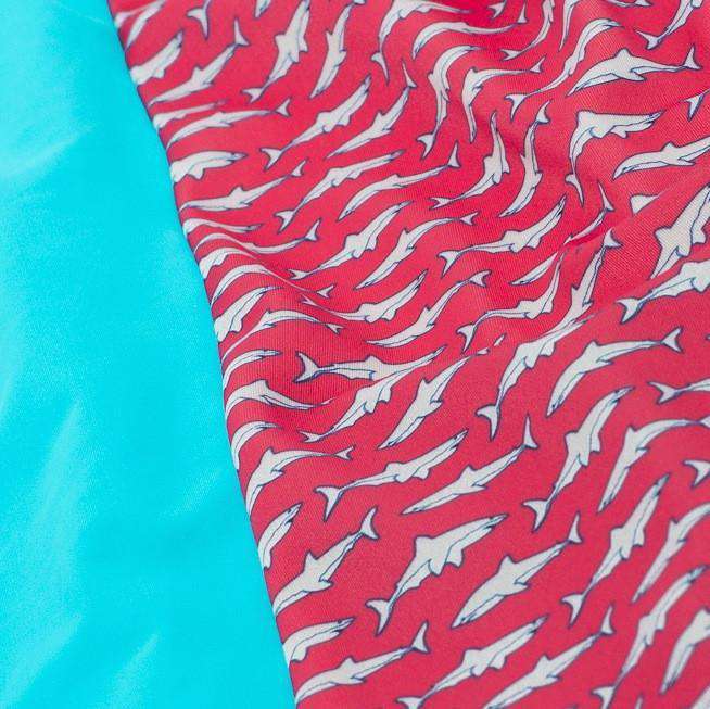 Sea King Shark Shorts in Ocean Blue by Krass & Co. - Country Club Prep