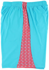 Sea King Shark Shorts in Ocean Blue by Krass & Co. - Country Club Prep