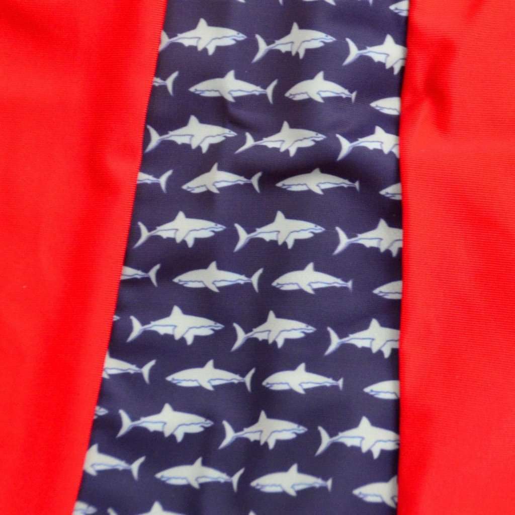 Sea King Shark Shorts in Red by Krass & Co. - Country Club Prep