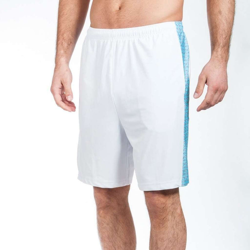 Sea King Shark Shorts in White by Krass & Co. - Country Club Prep
