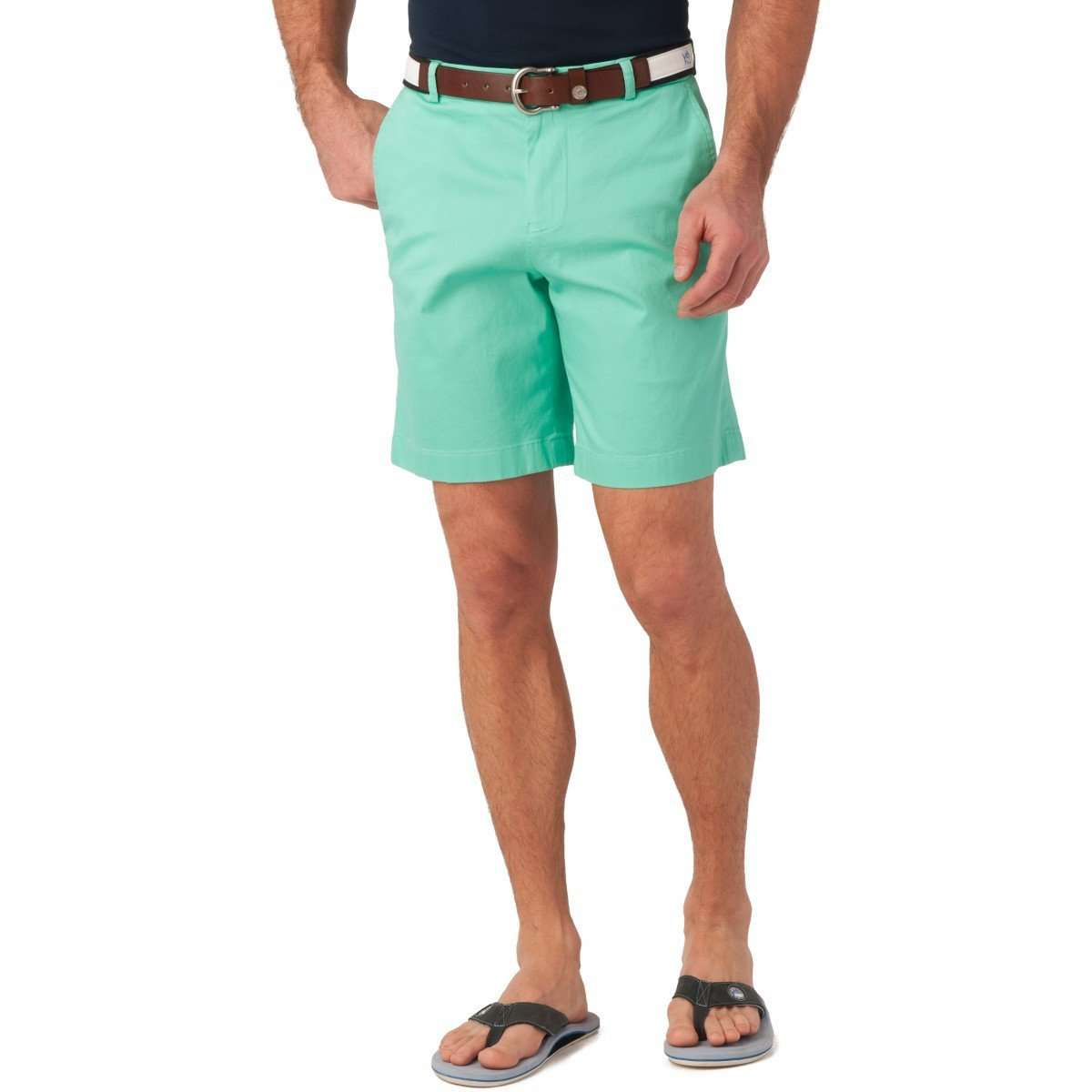 Summer Weight 9" Channel Marker Shorts in Bermuda Teal by Southern Tide - Country Club Prep