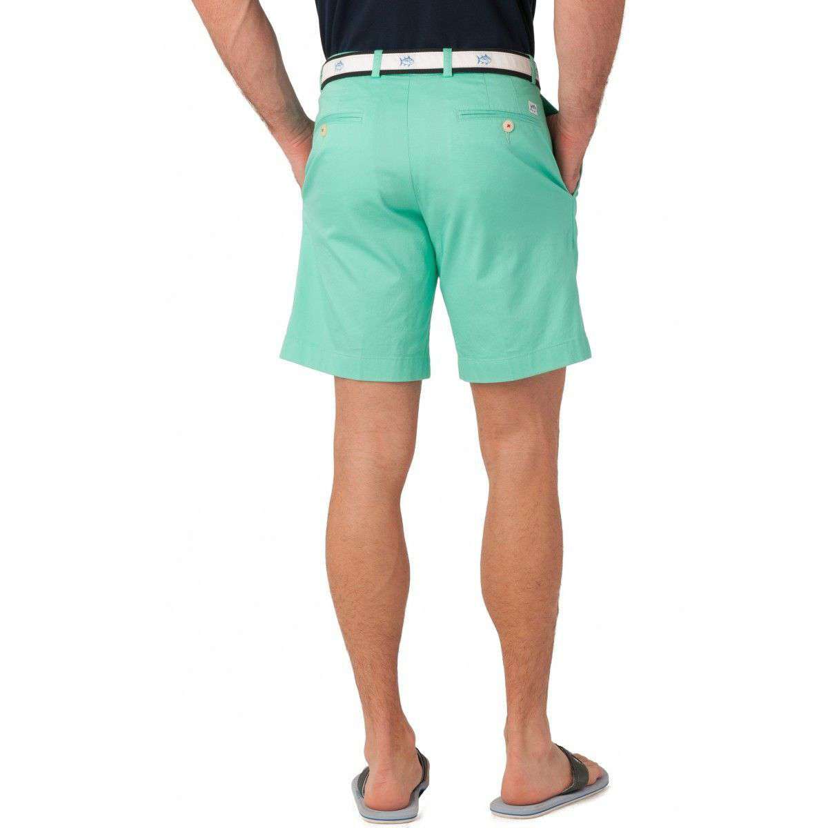 Summer Weight 9" Channel Marker Shorts in Bermuda Teal by Southern Tide - Country Club Prep