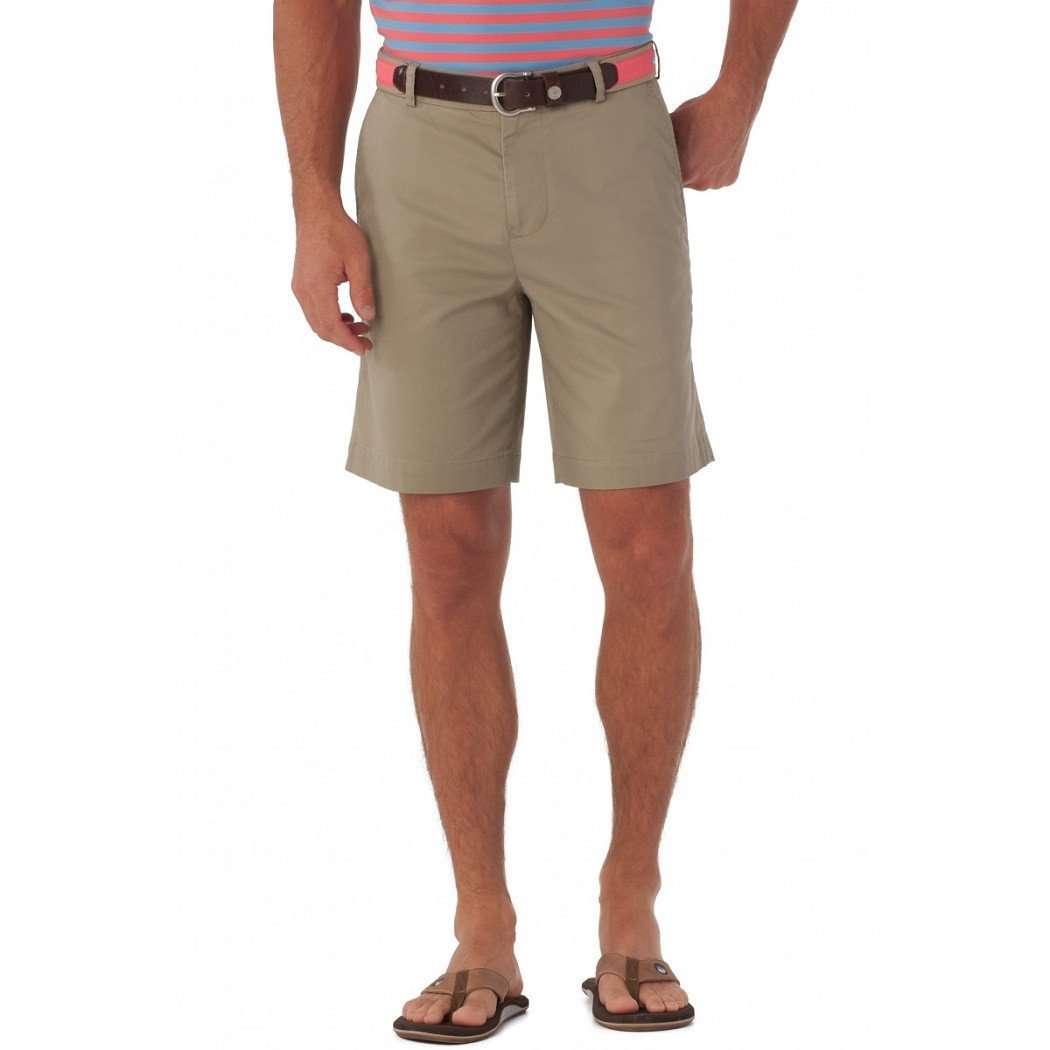Summer Weight 9" Channel Marker Shorts in Sandstone Khaki by Southern Tide - Country Club Prep