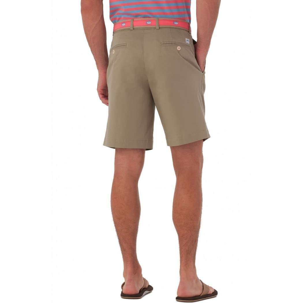 Summer Weight 9" Channel Marker Shorts in Sandstone Khaki by Southern Tide - Country Club Prep