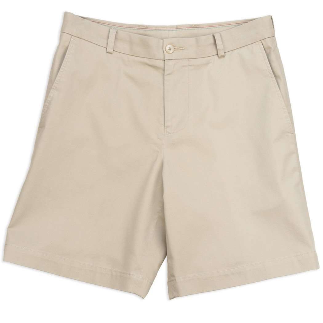 Summer Weight 9" Channel Marker Shorts in Stone by Southern Tide - Country Club Prep