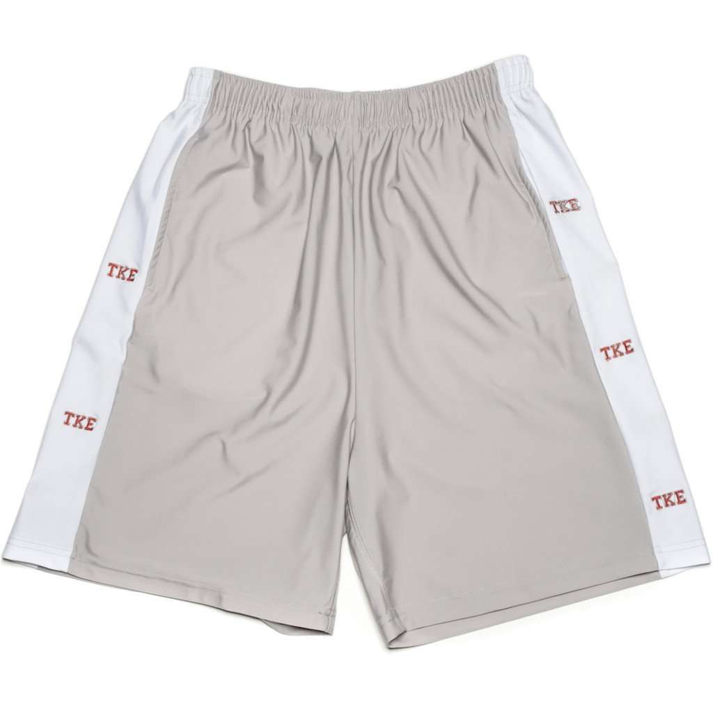 Tau Kappa Epsilon Shorts in Silver Grey by Krass & Co. - Country Club Prep