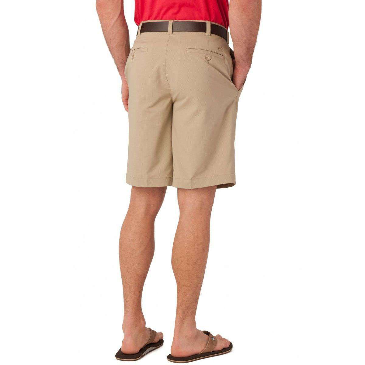 Technical Shorts in Sandstone Khaki by Southern Tide - Country Club Prep