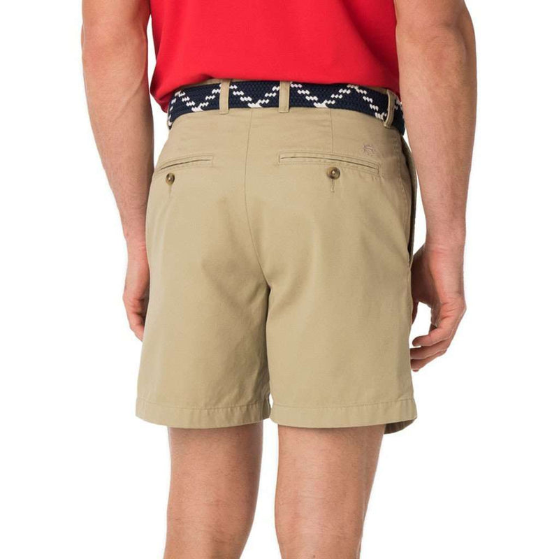 The 7" Skipjack Short in Sandstone Khaki by Southern Tide - Country Club Prep