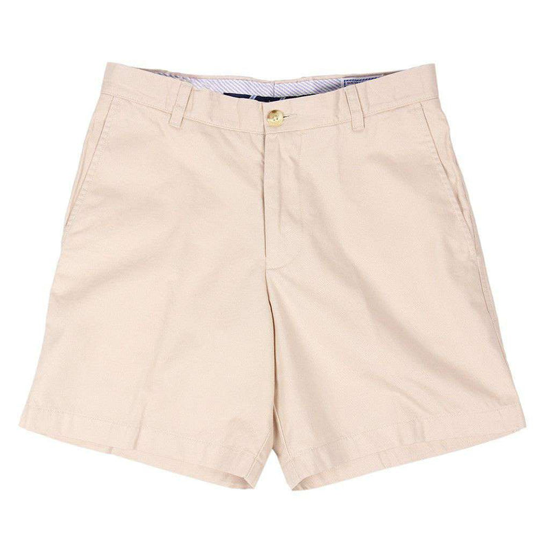 The 7" Skipjack Short in Stone by Southern Tide - Country Club Prep