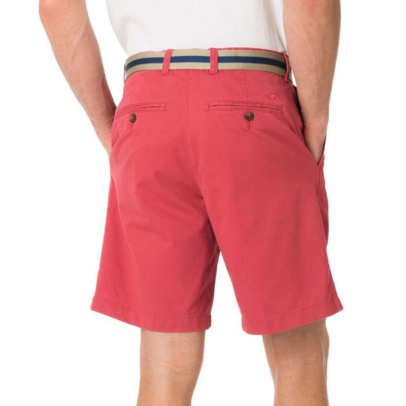 The 9" Skipjack Short in Charleston Red by Southern Tide - Country Club Prep