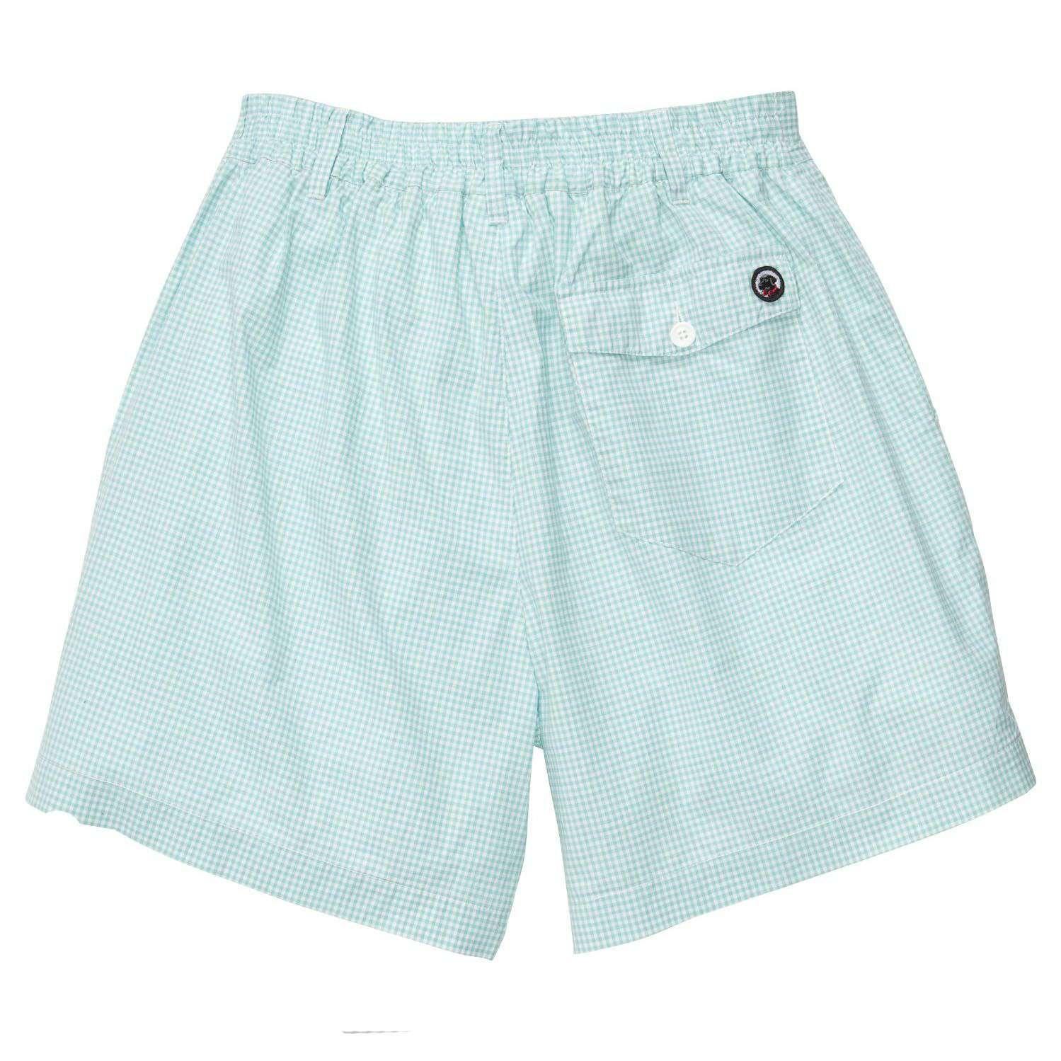 The Gingham Short in Duck Egg Green by Southern Proper - Country Club Prep