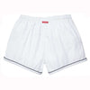 The Hackett Short in White with Navy by Southern Proper - Country Club Prep