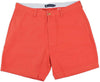 The Regatta 6" Short Flat Front in Vintage Red by Southern Marsh - Country Club Prep