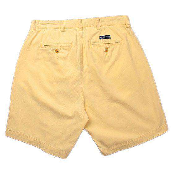 The Regatta 6" Short Flat Front in Yellow by Southern Marsh - Country Club Prep