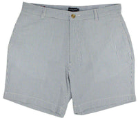 The Regatta 6" Short in Blue Seersucker by Southern Marsh - Country Club Prep