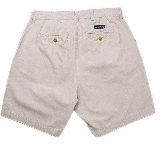 The Regatta 8" Short Flat Front in Audobon Tan by Southern Marsh - Country Club Prep