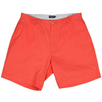 The Regatta 8" Short Flat Front in Coral by Southern Marsh - Country Club Prep
