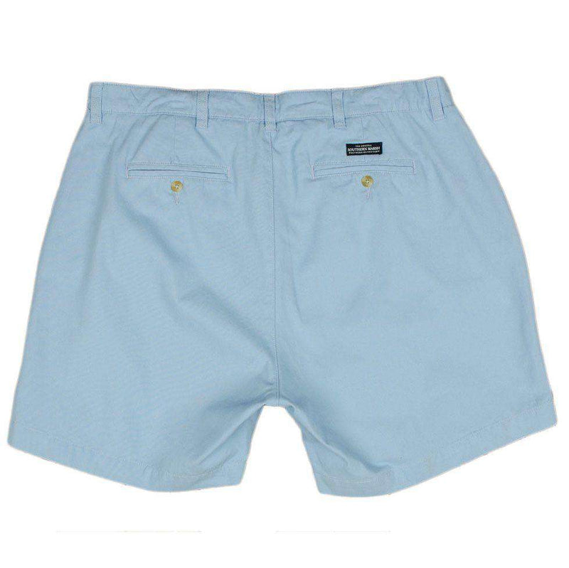 The Regatta 8" Short Flat Front in Light Blue by Southern Marsh - Country Club Prep