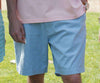 The Regatta 8" Short Flat Front in Light Blue by Southern Marsh - Country Club Prep