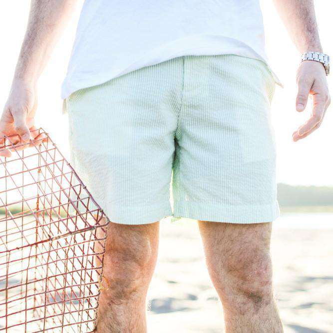 The Seersucker Short in Light Green by Southern Proper - Country Club Prep