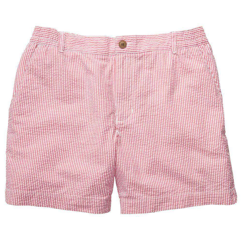 The Seersucker Short in Red by Southern Proper - Country Club Prep