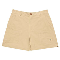 The Tarpon Flats Fishing Short in Khaki by Southern Marsh - Country Club Prep