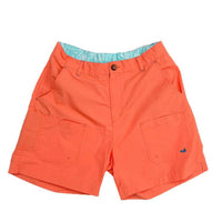 The Tarpon Flats Fishing Short in Neon Coral by Southern Marsh - Country Club Prep