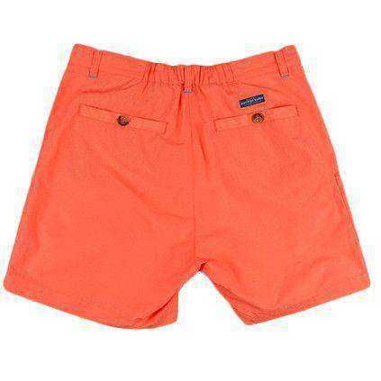 The Tarpon Flats Fishing Short in Neon Coral by Southern Marsh - Country Club Prep