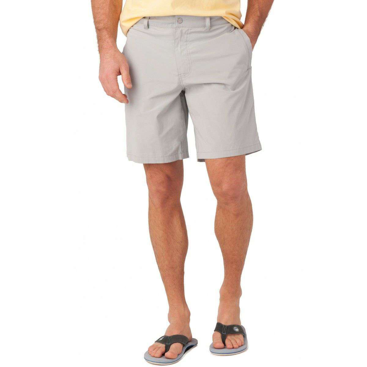 Tide to Trail Performance Shorts in Harpoon Grey by Southern Tide - Country Club Prep