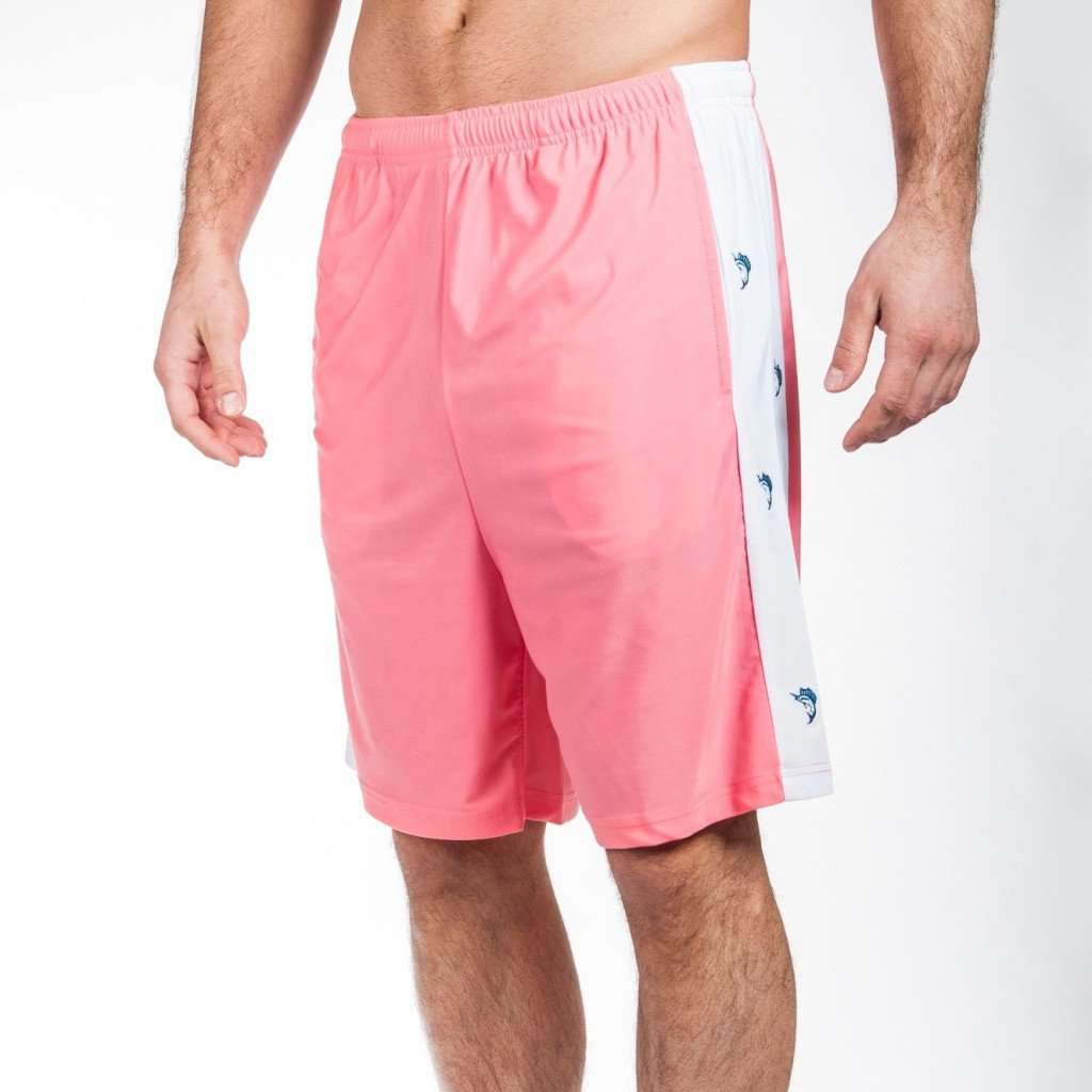 Krass and Co Trophy Fish Shorts in Coral – Country Club Prep