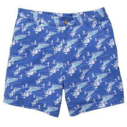 WLS Trout Short in Blue by Southern Proper - Country Club Prep