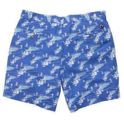 WLS Trout Short in Blue by Southern Proper - Country Club Prep