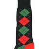 Christmas Argyle Socks in Black by Byford - Country Club Prep