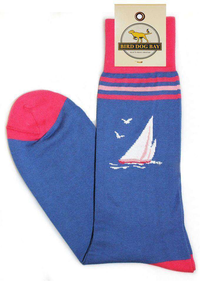 Come Sail Away Sporting Socks in Dark Blue by Bird Dog Bay - Country Club Prep