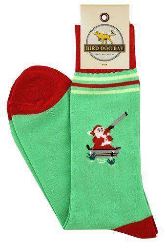 Crackshot Kringle Socks in Green by Bird Dog Bay - Country Club Prep