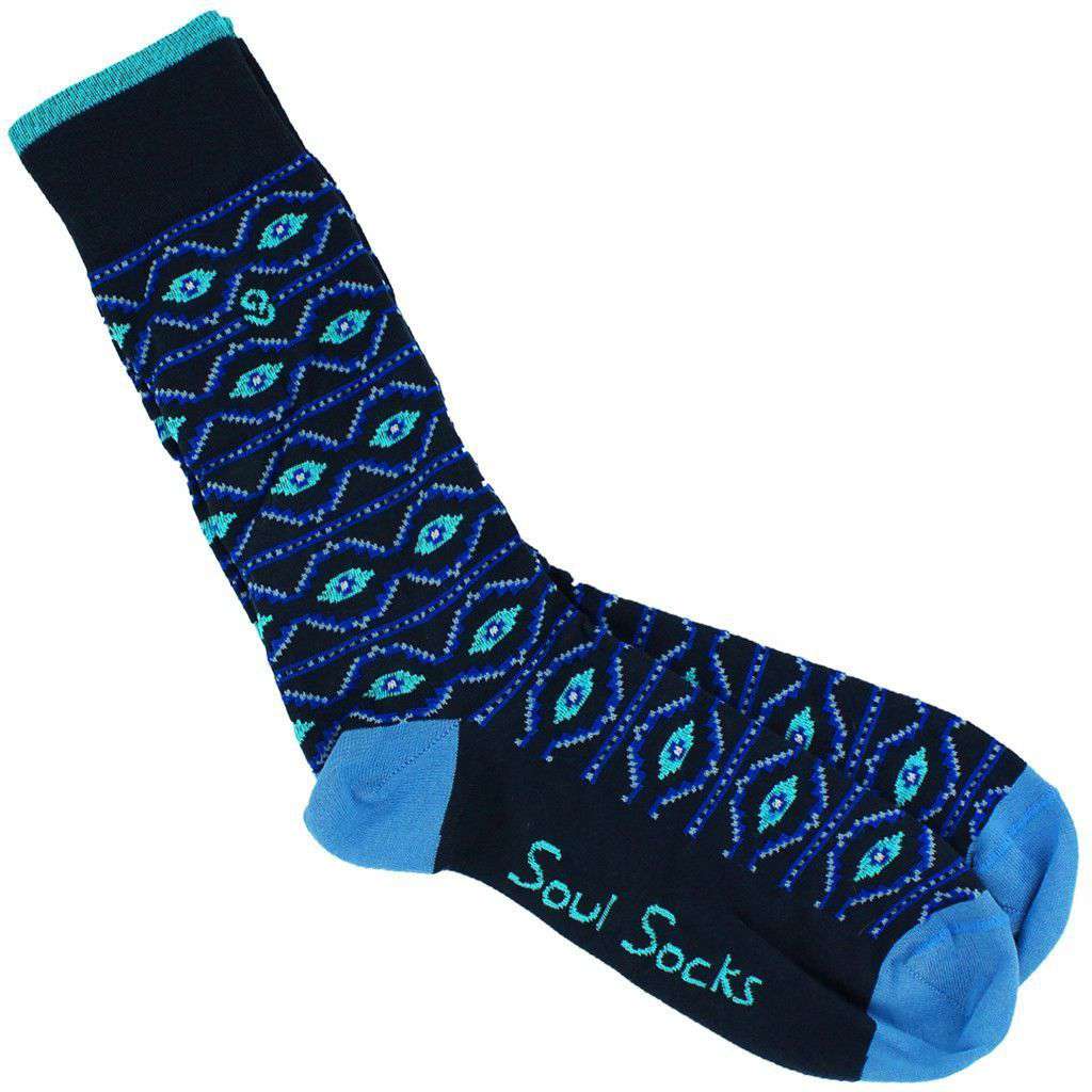 Jazzy Blues Socks by Soul Socks - Country Club Prep