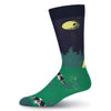 Men's Dairy Thief Crew Socks by K. Bell Socks - Country Club Prep