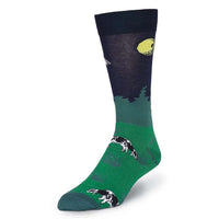 Men's Dairy Thief Crew Socks by K. Bell Socks - Country Club Prep