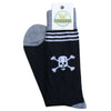 Skull & Bones Socks in Black by Bird Dog Bay - Country Club Prep