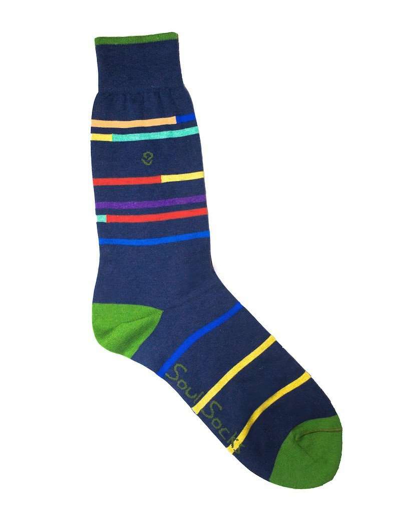 Walk the Line Socks by Soul Socks - Country Club Prep