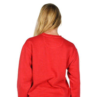 Big Pointer Crew Neck Fleece in Crimson by Southern Fried Cotton - Country Club Prep