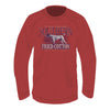 Big Pointer Crew Neck Fleece in Crimson by Southern Fried Cotton - Country Club Prep