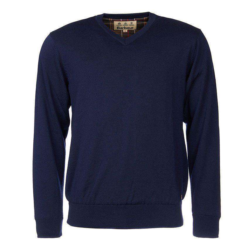 Carlton Knit Jumper in Navy by Barbour - Country Club Prep