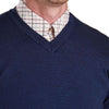 Carlton Knit Jumper in Navy by Barbour - Country Club Prep