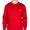 Cotton Boll Embroidered Crewneck Sweatshirt in Crimson by Cotton Brothers - Country Club Prep