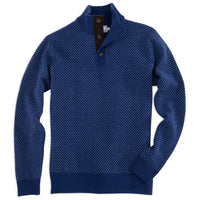 Edgewood Merino Birdseye Sweater in Blue Depths by Southern Tide - Country Club Prep